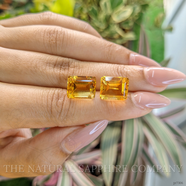 12.41 Ct.Tw. Citrine Pair from Brazil