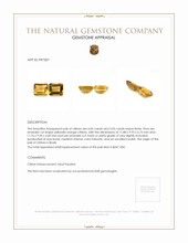 11.11 Ct.Tw.Total Carat Weight Citrine Pair from Brazil Appraisal