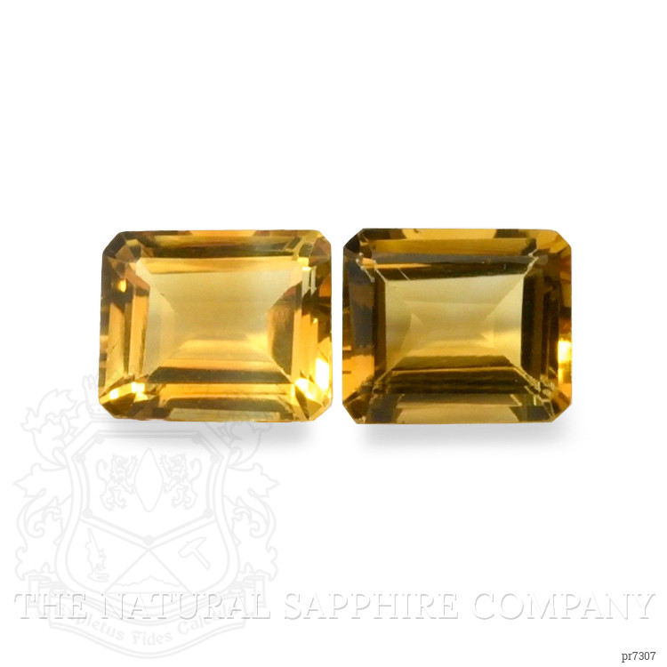 11.11 Ct.Tw. Citrine Pair from Brazil