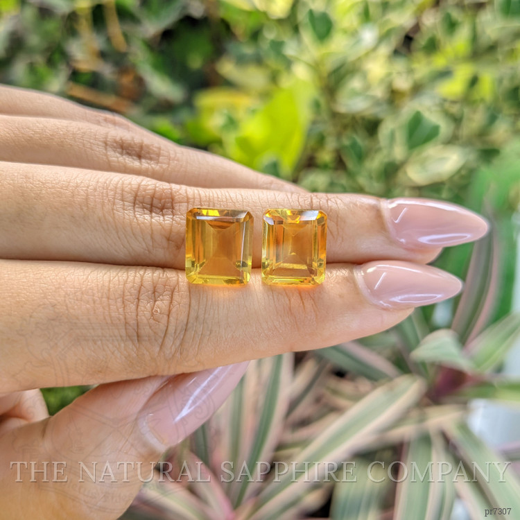 11.11 Ct.Tw. Citrine Pair from Brazil