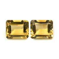11.12 Ct.Tw.Total Carat Weight Citrine Pair from Brazil Video