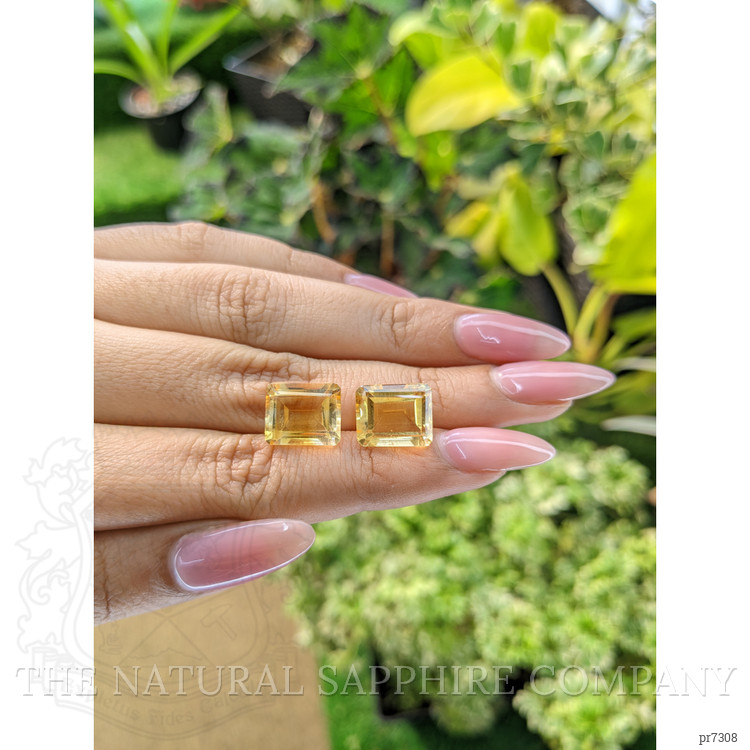 11.12 Ct.Tw. Citrine Pair from Brazil