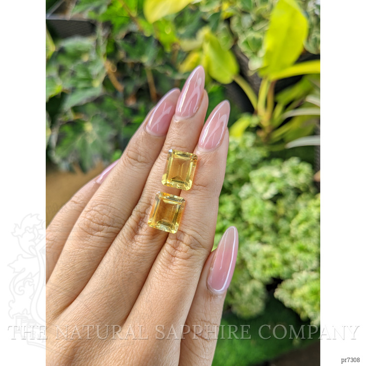 11.12 Ct.Tw. Citrine Pair from Brazil