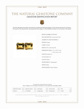 10.88 Ct.Tw.Total Carat Weight Yellow Citrine Pair from Brazil Scan Report