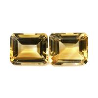 10.88 Ct.Tw.Total Carat Weight Citrine Pair from Brazil Video