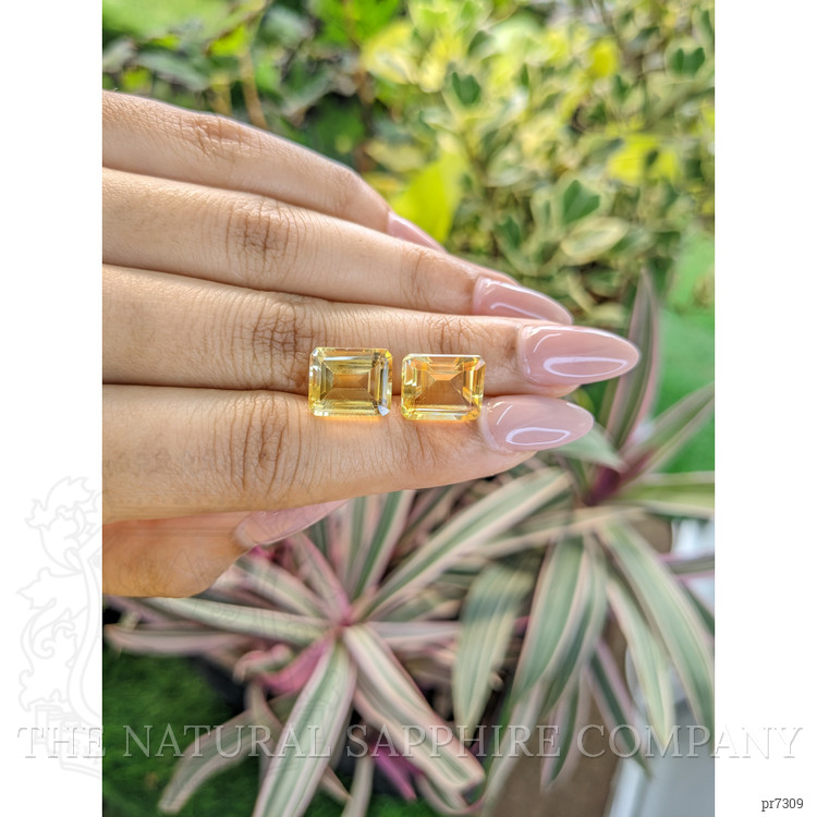 10.88 Ct.Tw. Citrine Pair from Brazil