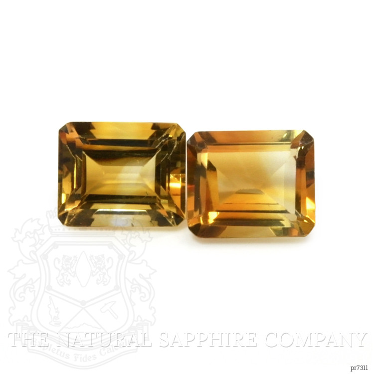 10.85 Ct.Tw. Citrine Pair from Brazil