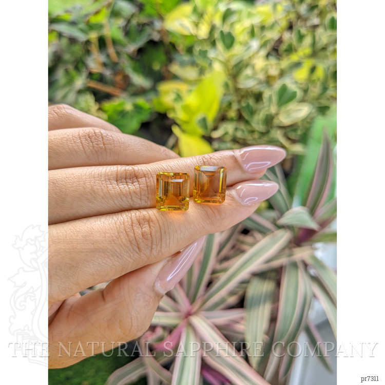 10.85 Ct.Tw. Citrine Pair from Brazil