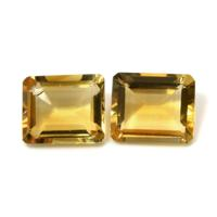 9.41 Ct.Tw.Total Carat Weight Citrine Pair from Brazil Video