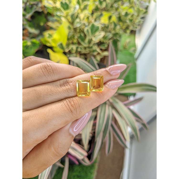 9.41 Ct.Tw. Citrine Pair from Brazil