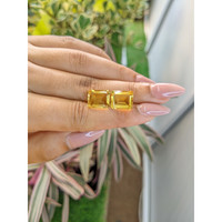 9.41 Ct.Tw.Total Carat Weight Citrine Pair from Brazil Life Style