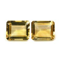 9.33 Ct.Tw.Total Carat Weight Citrine Pair from Brazil Video
