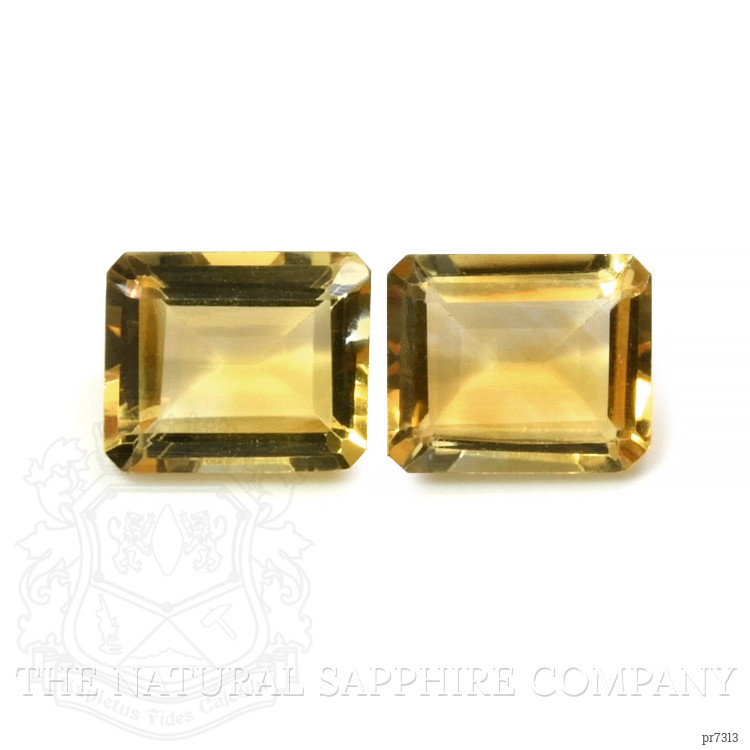 9.33 Ct.Tw. Citrine Pair from Brazil