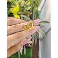 9.33 Ct.Tw.Total Carat Weight Citrine Pair from Brazil Life Style