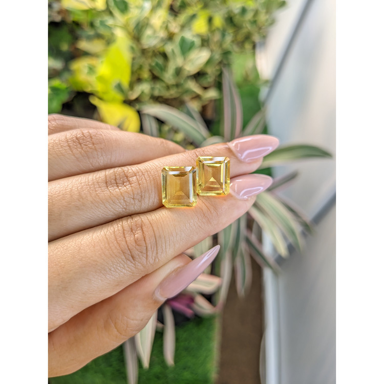 9.33 Ct.Tw. Citrine Pair from Brazil