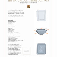 9.33 Ct.Tw.Total Carat Weight Citrine Pair from Brazil 3 D Scan Report