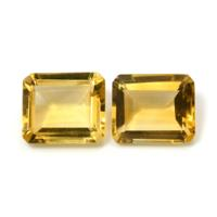 9.64 Ct.Tw.Total Carat Weight Citrine Pair from Brazil Video