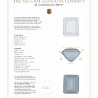 11.80 Ct.Tw.Total Carat Weight Citrine Pair from Brazil 3 D Scan Report