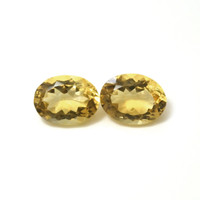 16.75 Ct.Tw.Total Carat Weight Citrine Pair from Brazil Video