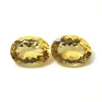 16.75 Ct.Tw.Total Carat Weight Citrine Pair from Brazil Video