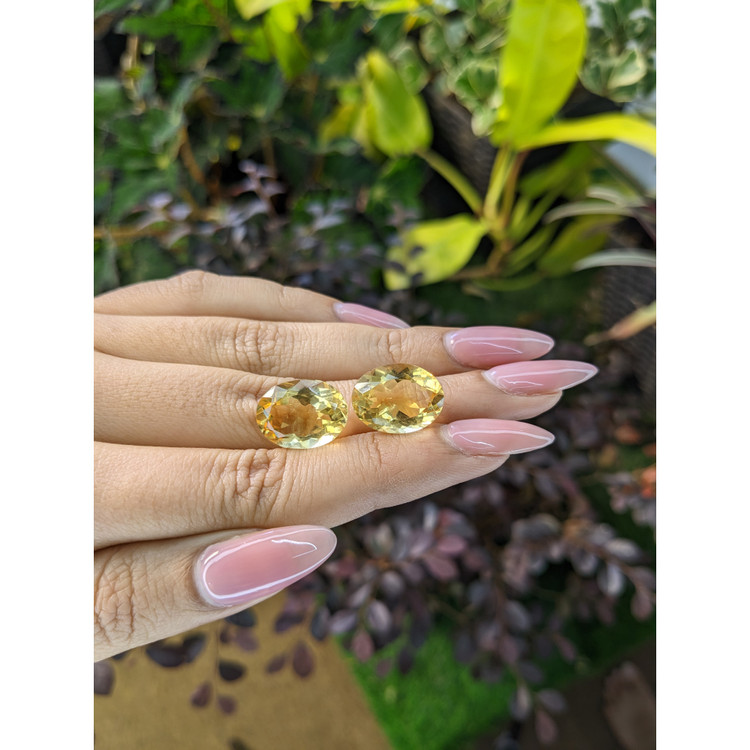 16.75 Ct.Tw. Citrine Pair from Brazil