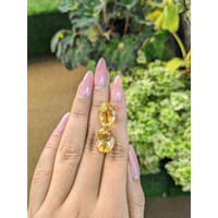 17.21 Ct.Tw.Total Carat Weight Citrine Pair from Brazil Life Style