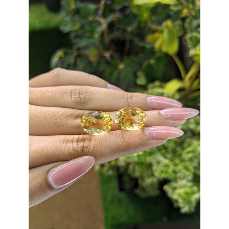 17.21 Ct.Tw. Citrine Pair from Brazil