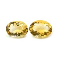 15.38 Ct.Tw.Total Carat Weight Citrine Pair from Brazil Video