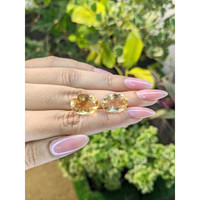 15.38 Ct.Tw.Total Carat Weight Citrine Pair from Brazil Life Style