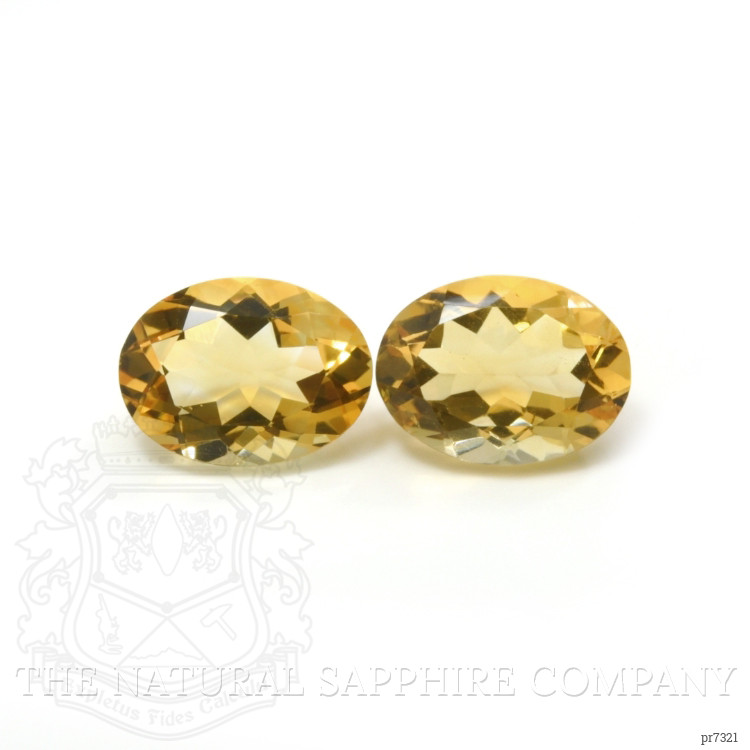 15.48 Ct.Tw. Citrine Pair from Brazil