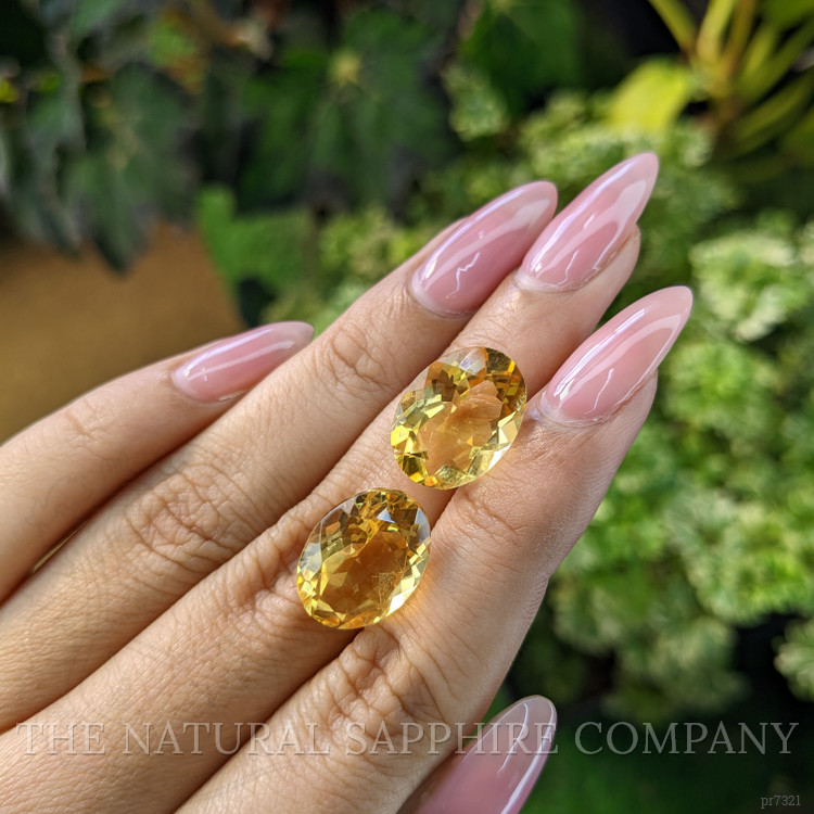 15.48 Ct.Tw. Citrine Pair from Brazil