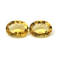 14.47 Ct.Tw.Total Carat Weight Citrine Pair from Brazil Video