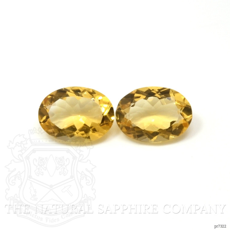 14.47 Ct.Tw. Citrine Pair from Brazil