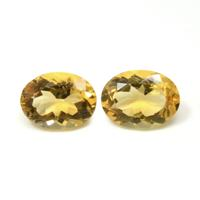 16.05 Ct.Tw.Total Carat Weight Citrine Pair from Brazil Video