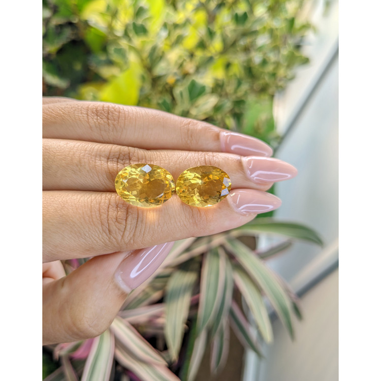 16.05 Ct.Tw. Citrine Pair from Brazil