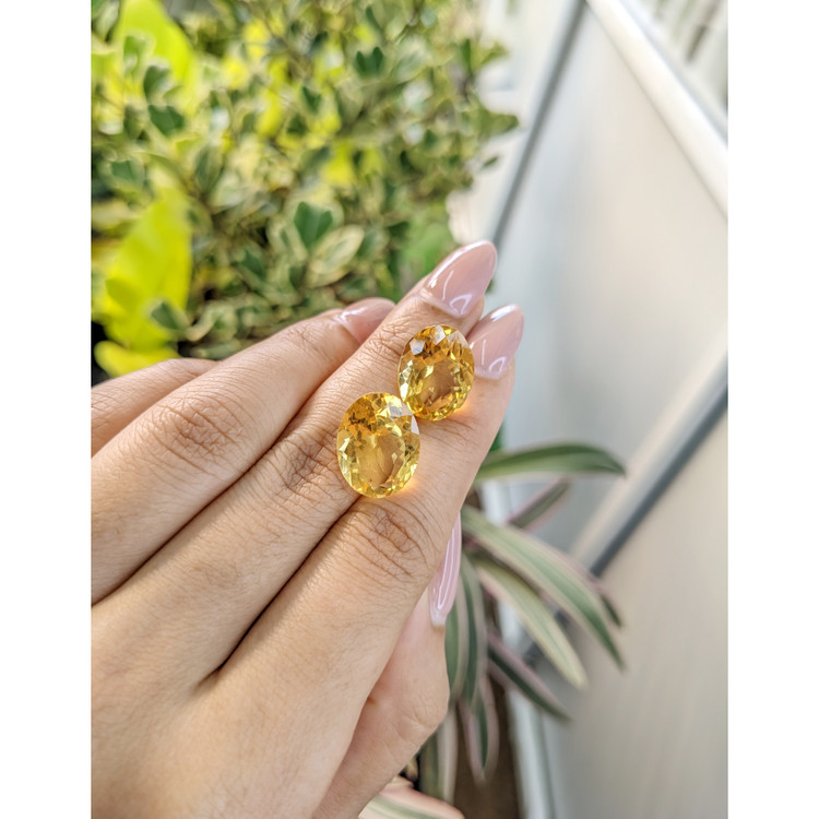 16.05 Ct.Tw. Citrine Pair from Brazil