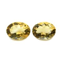 15.28 Ct.Tw.Total Carat Weight Citrine Pair from Brazil Video