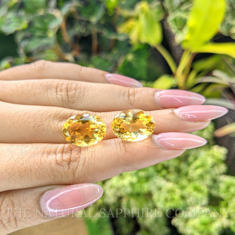 16.69 Ct.Tw. Citrine Pair from Brazil