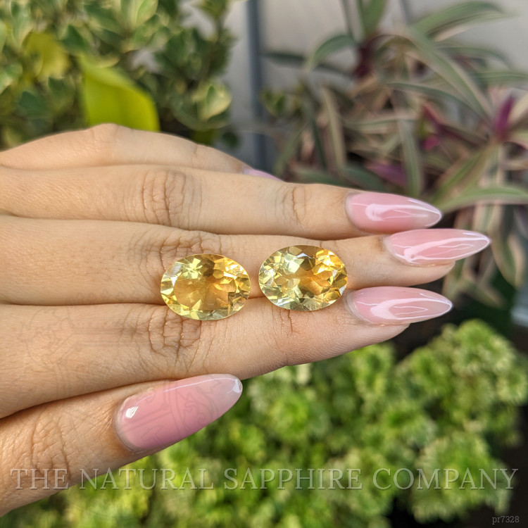 16.37 Ct.Tw. Citrine Pair from Brazil