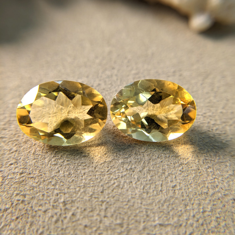 16.37 Ct.Tw. Citrine Pair from Brazil