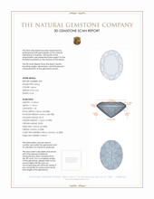 13.99&nbsp;Ct.Tw.Total Carat Weight Citrine Pair from Brazil 3 D Scan Report