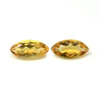 4.92 Ct.Tw.Total Carat Weight Citrine Pair from Brazil Video