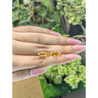 4.92 Ct.Tw.Total Carat Weight Citrine Pair from Brazil Life Style