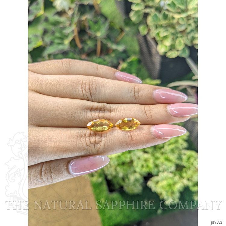 4.92 Ct.Tw. Citrine Pair from Brazil