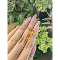 4.92 Ct.Tw.Total Carat Weight Citrine Pair from Brazil Life Style