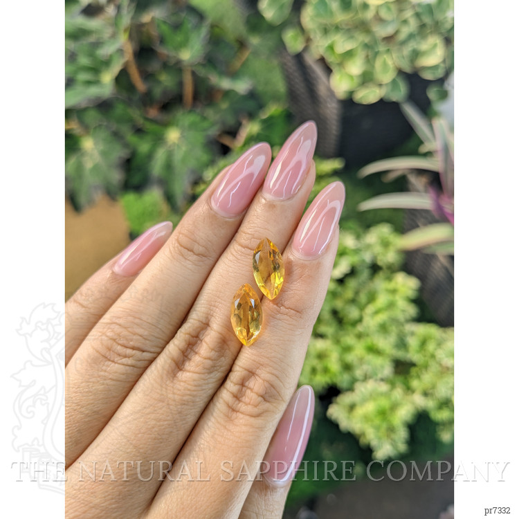 4.92 Ct.Tw. Citrine Pair from Brazil