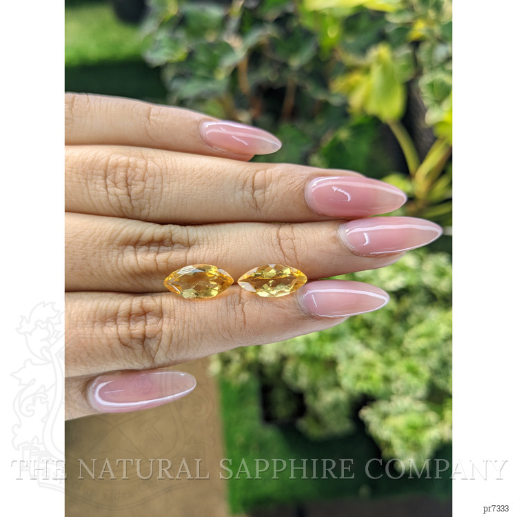 4.71 Ct.Tw. Citrine Pair from Brazil