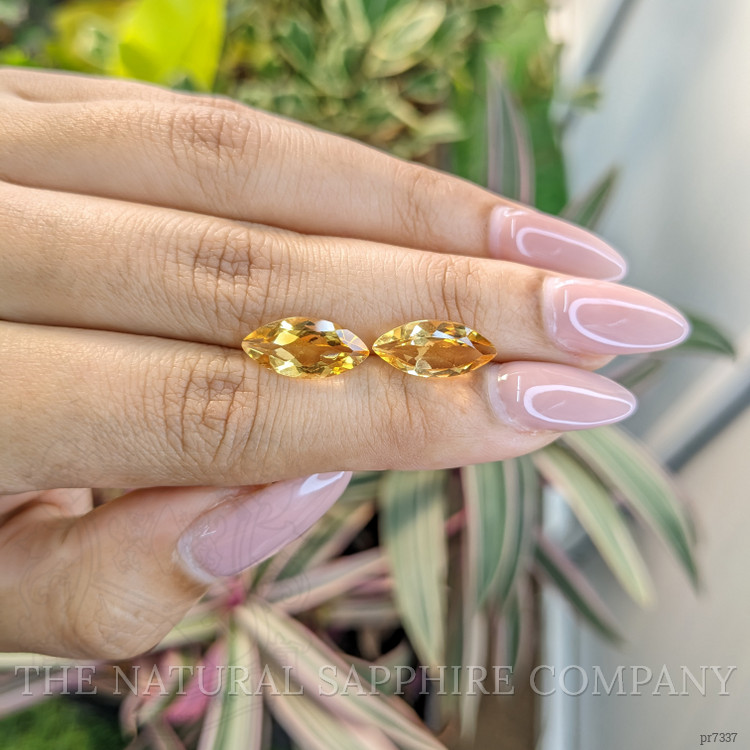 4.67 Ct.Tw. Citrine Pair from Brazil