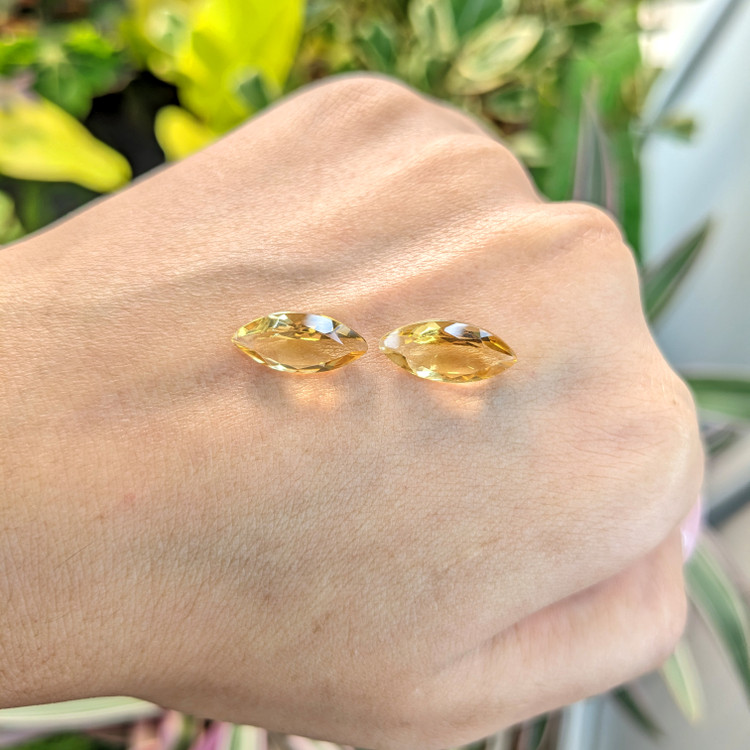 4.67 Ct.Tw. Citrine Pair from Brazil