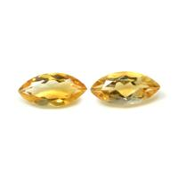 4.82 Ct.Tw.Total Carat Weight Citrine Pair from Brazil Video